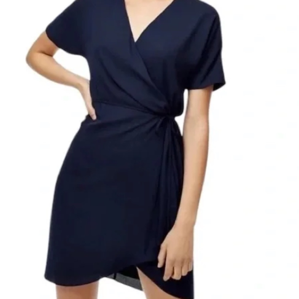 Babaton Navy Wallace Wrap Dress - NWT